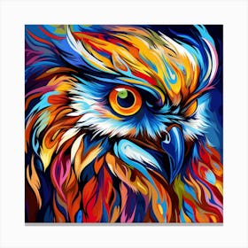 Colorful Owl 12 Canvas Print