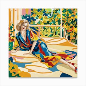 Woman In A Dress Matisse Canvas Print