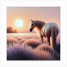 Horse In A Field 1 Canvas Print