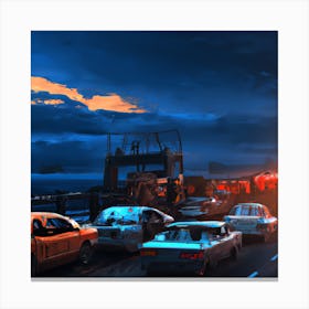 Road To Hell 1 Canvas Print