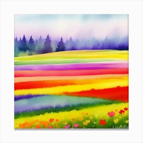 Colorful Field Canvas Print