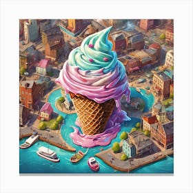 Ice Cream Cone 2 Canvas Print