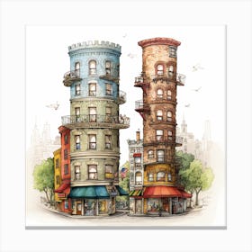 Nyc Towers Canvas Print