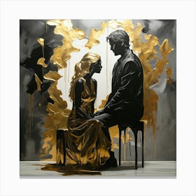 'Golden Couple' 2 Canvas Print