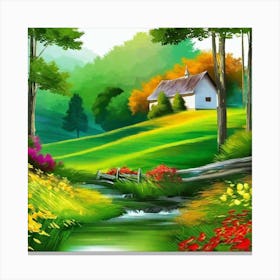 Landscape Painting 207 Canvas Print