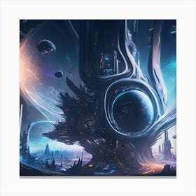 Futuristic City 23 Canvas Print