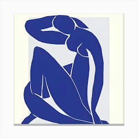 Blue Woman Canvas Print