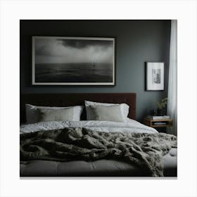 Dark Bedroom Canvas Print