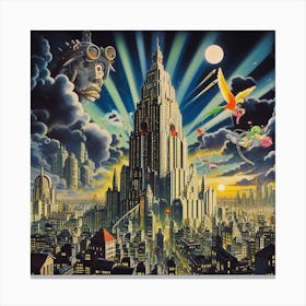 City Of The Future 2 Canvas Print