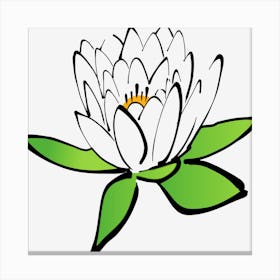 Lotus Flower Water Lily Canvas Print