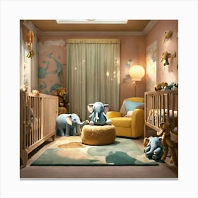 Please Create A Realistic Image Of A Nursery Fille (12) Canvas Print