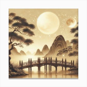 Asian Landscape Painting Canvas Print