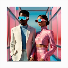 Futuristic Couple 5 Canvas Print