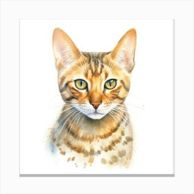 Ocicat Cat Portrait 2 Canvas Print