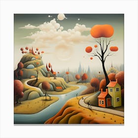 Landscape Painting 4 Canvas Print