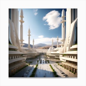 Futuristic City 247 Canvas Print