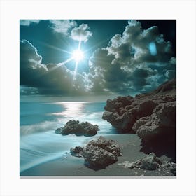 Sunrise Over The Ocean Canvas Print