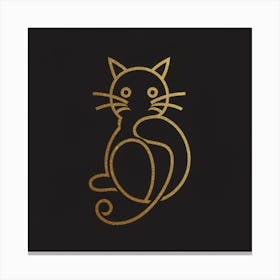 Gold Cat Canvas Print