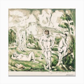 The Bathers, Paul Cézanne 1 Canvas Print