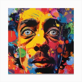 Man With Blue Eyes Canvas Print