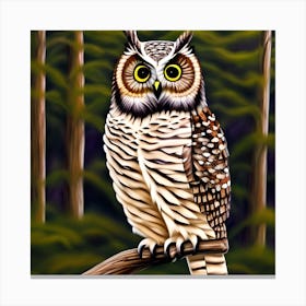 Cute Owl 1 Canvas Print