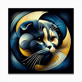 Scottish Fold Cat 04 Canvas Print