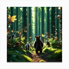 Engineered Forest 7 Canvas Print