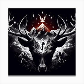 Deer Head 2 Canvas Print