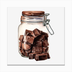 Jar Of Chocolate 4 Canvas Print