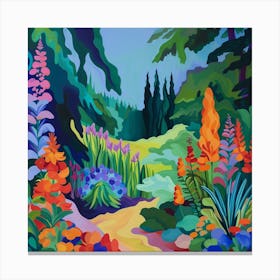 Colourful Gardens University Of British Columbia Canada 1 Canvas Print