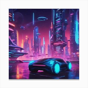 Futuristic City Canvas Print