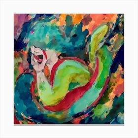 Abstract Mermaid Canvas Print