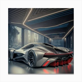 Futuristic Sports Car 5 Canvas Print