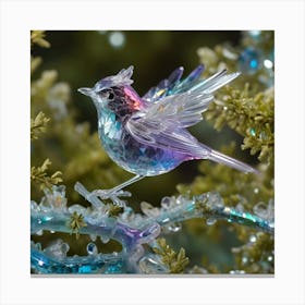 Albedobase Xl Highly Detailed Shot Of An Iridescence Crystal 1 Canvas Print
