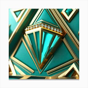 Emerald design Canvas Print