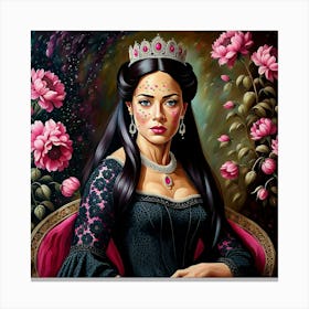 Queen Of Roses Canvas Print