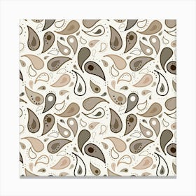 Paisley Pattern Background Graphic Canvas Print