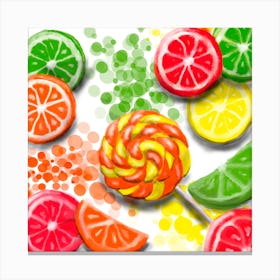 Colorful Candies Canvas Print