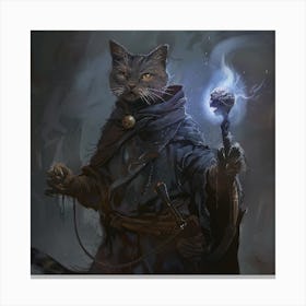 Cat Of The Night Canvas Print