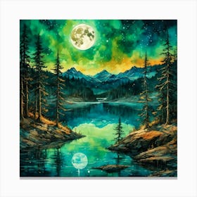 Moonlight Reflected Canvas Print