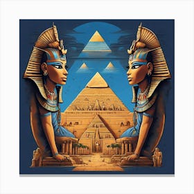 Egyptian Pyramids 1 Canvas Print