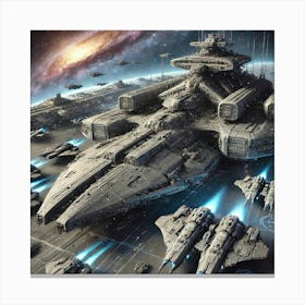 Desolate Class Command Ship Converted Canvas Print