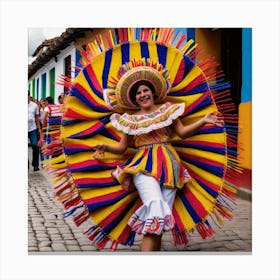 Colombian Dancer Canvas Print