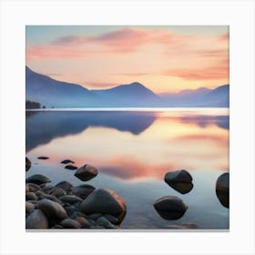 Lake District At Sunset Canvas Print