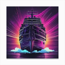 Cruise Ship Canvas Print