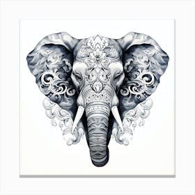 Elephant Series Artjuice By Csaba Fikker 012 Canvas Print