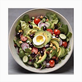 Avocado Salad Canvas Print