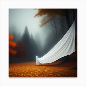 White Ghost In The Forest Canvas Print