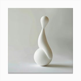 White Sculpture Canvas Print