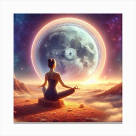 Yoga ETH Canvas Print